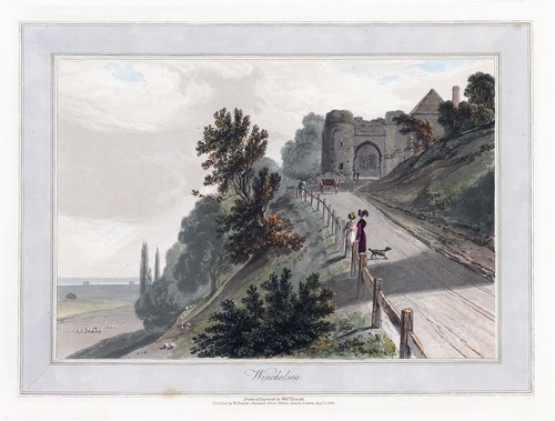 1823 original antique aquatint - 1823,