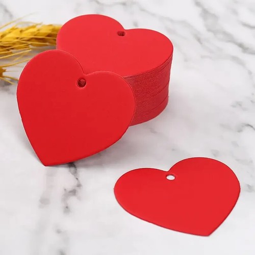 Heart tags kraft - heart,