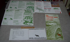 THE MOUNTAIN GOAT SERVICES  TOURS LEAFLETS TIMETABLES 1973 /76/86 LAKE DISTRICT