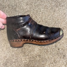  Vintage Boot studded clog Ceramic Pottery 