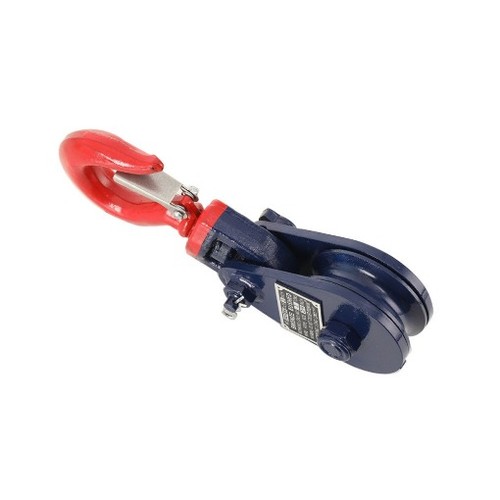 Ton snatch block with - block,