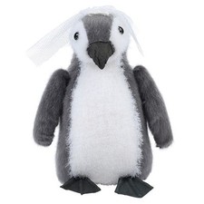 Wedding Display Ornament gift - Penguin Bride and Groom hard plush Pair