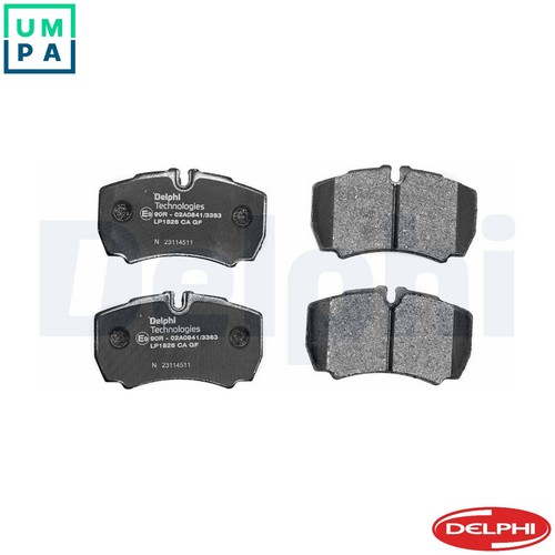 Brake pad set - set, disc