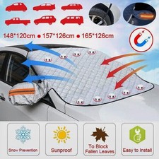 Magnetic Car Windscreen Cover Rain Snow Ice Frost Shield Protector Sun Shade Van