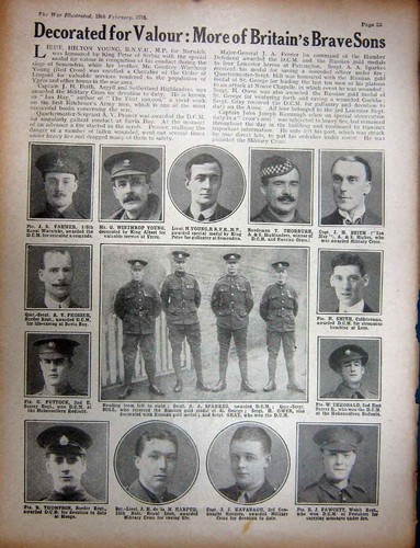 Antique old print ww1 - old, 1916