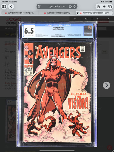 Avengers cgc 5 - cgc, 6.5