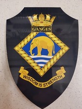 HMS GANGES CREST PRINTED ONTO