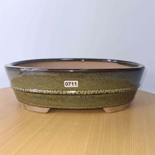 31cm glazed bonsai pot oval - 31cm, |