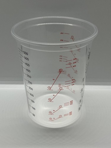 Plastic paint mixing cups - mixing,