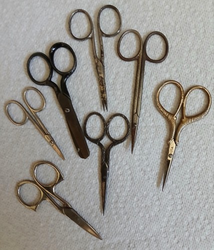 Rare antique sewing scissors - sewing,