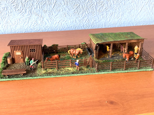 Gauge diorama country horse - oo,
