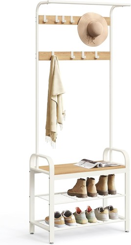 Steel coat rack with - rack, shoe
