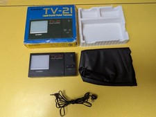 Boxed Rare Vintage Casio TV-21 Liquid Crystal Pocket Television Powers On