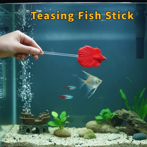 Long pole teasing fish stick - pole,