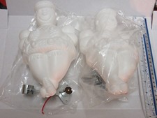 2 x MICHELIN MAN TYPE NEW  LORRY VAN MASCOTS LIGHTS UP. TRUCK DRIVER 22 x 14 cms