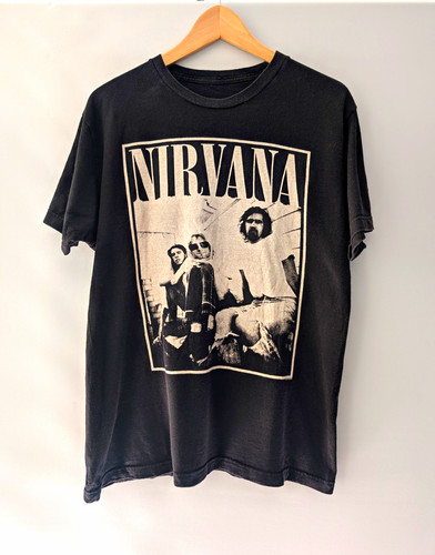 Nirvana mens shirt black - t,