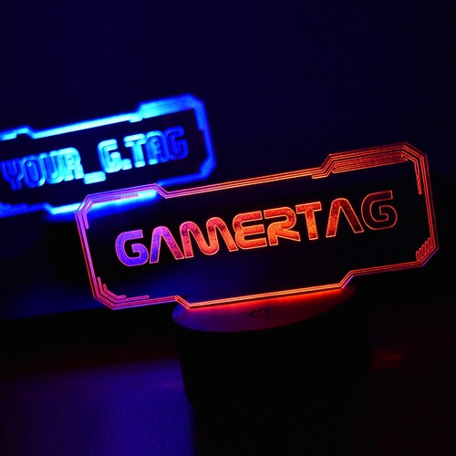 Gamertag light personalised - gamertag,