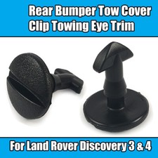 2x Clips For Land Rover Discovery 3 4 Rear Bumper Tow Cover Clip Towing Eye Trim