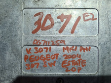 PEUGEOT 307 SW ESTATE MK1 2004 2.0 PETROL ECU KIT M711259 REF:V3071