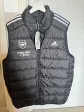 PLAYER ISSUE Arsenal Adidas LARGE Puffer Waistcoat Gilet DOWN VEST Kit Room
