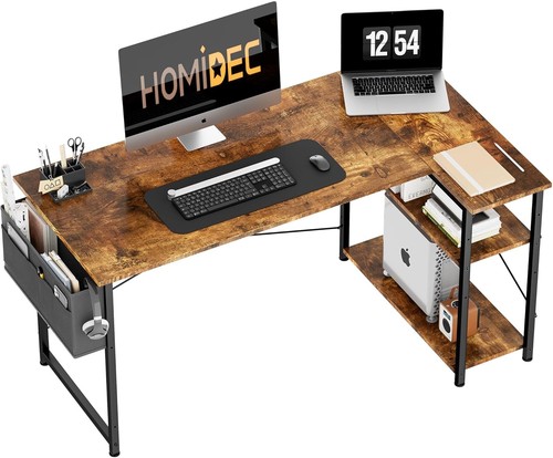 Shaped desk 120cm computer - l,