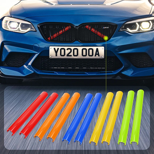 2pcs front grille trim strips - 2pcs,