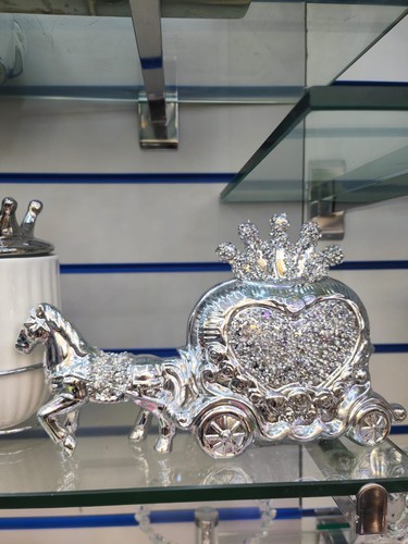 Crushed crystal diamond silver - crushed,