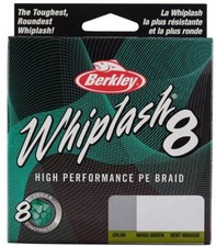 Berkley Whiplash8 Fishing 300M 0.18 Moss Green Braid
