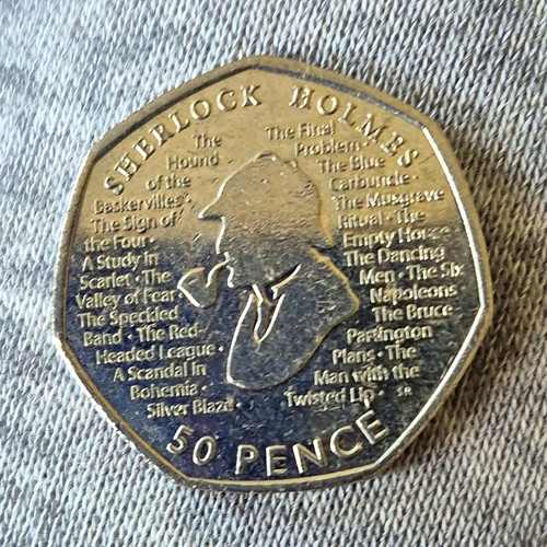 Sherlock holmes 50p coin - holmes,