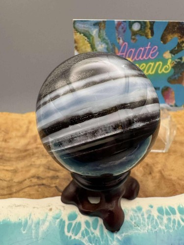 Crystal sphere blue - crystal,