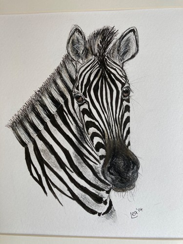 Original signed ink charcoal - original, ink/charcoal