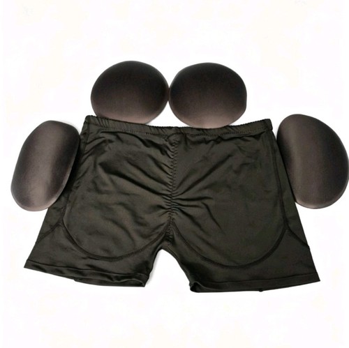 Black padded hip bum - xl,