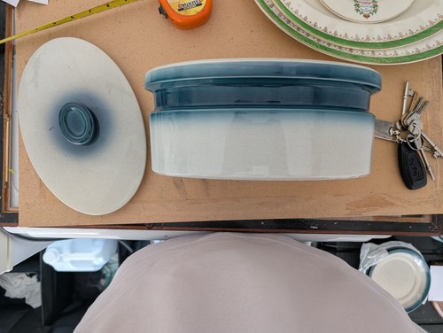 Blue pacific wedgewood oval - blue,