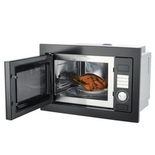 Smad Built-In Combination Microwave Oven & Grill 25L Black With Timer Clock
