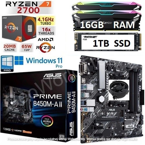 Amd ryzen 2700 16gb rgb - ryzen,