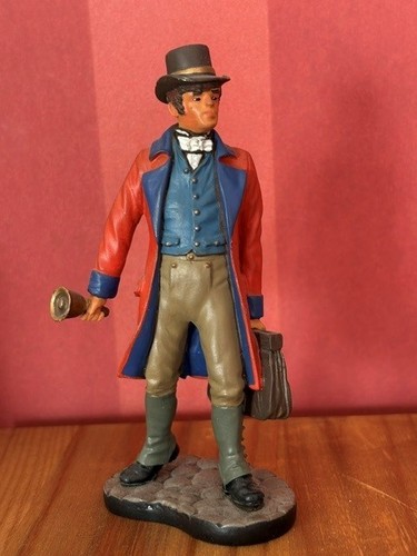 Pewter figure early postman - pewter,