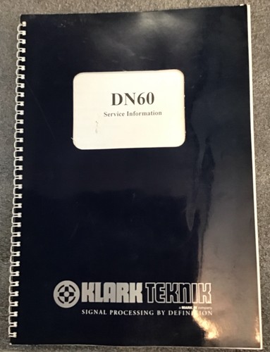 Klark teknik dn60 - klark, service