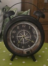 Widdop & Co black clock for shelf or Mantel