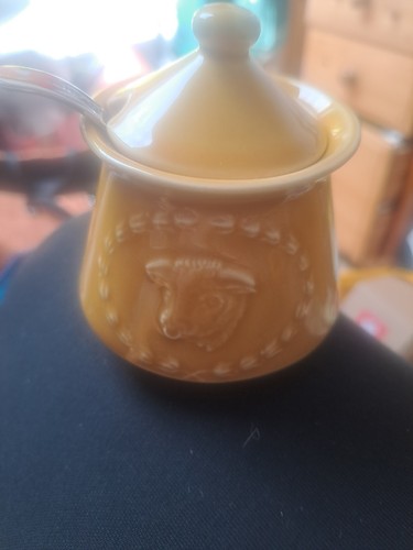 Colman mustard pot and - mustard,