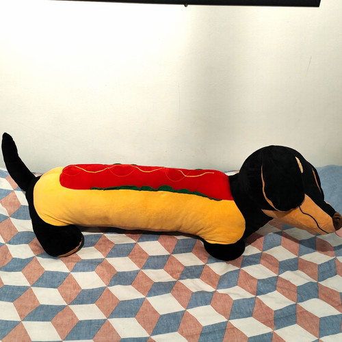 Large dachshund dog plush - large, soft