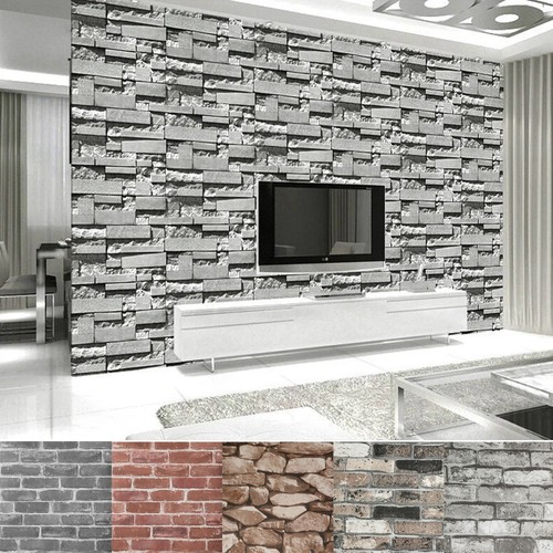 Rustic brick wall - brick, slate