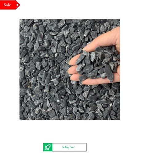 Black gravel pebbles 9mm - 6-9mm, for