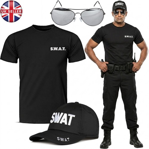 Swat team shirt - cap, glasses