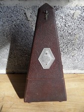 French Maelzel Paquet 1815-1846 Metronome w/ Bell & Faux Leather Finish REPAIR