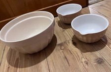 3 x Ribbed Ceramic Mixing