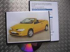 RENAULT MEGANE CABRIOLET CONVERTIBLE OWNER MANUAL CD HANDBOOK, CAB, SOFT TOP