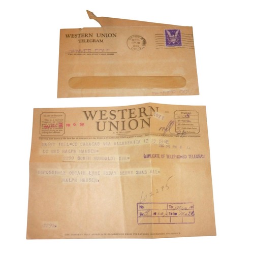 Vintage 1944 western union - western,