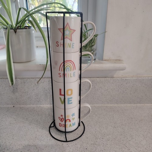 Stacking mugs with colorful - stacking,
