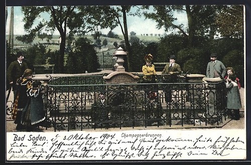 Postcard bad soden - of,