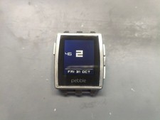 Refurbished Pebble Steel Silver Smartwatch Stainless Steel Body Fitness Tracker